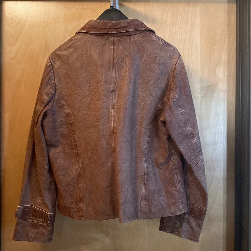 Scully Brown Leather Jacket; Size XXL - Picture 6 of 13